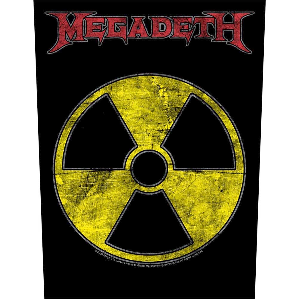 Megadeth - Radioactive Rugpatch - Zwart